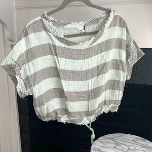 Anthropologie cropped top M